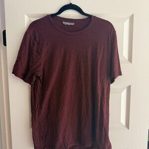 Smartwool Classic All-Season Merino T-Shirt, Size Medium - Heather Garnet